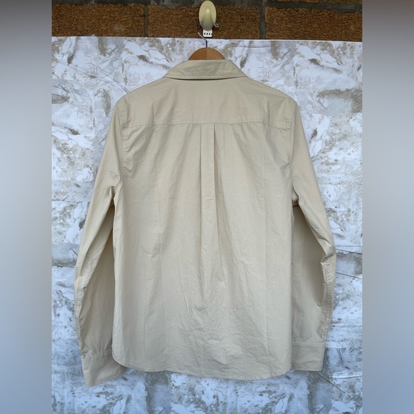 Solid & striped tan boyfriend size XL  tan long sleeve shirt - Picture 8 of 11